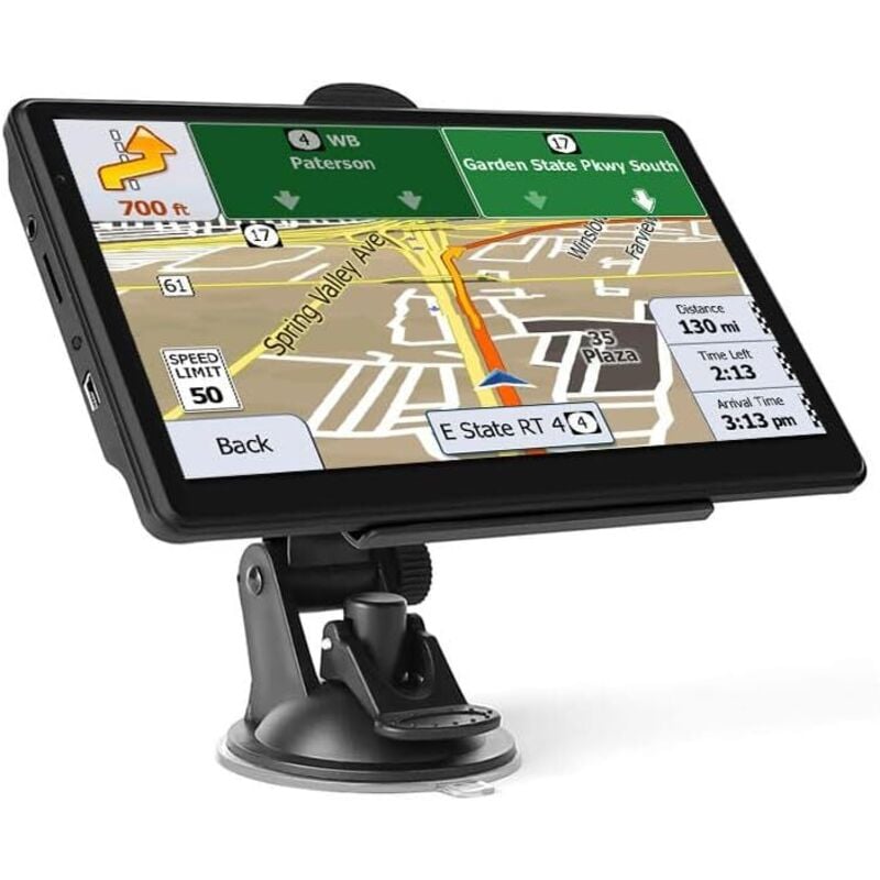 GPS-Navigation für Auto und lkw über Satellit, 7-Zoll-Touchscreen, integrierter HiFi-Lautsprecher, Sprachübertragung, LKW-GPS-Profimodus