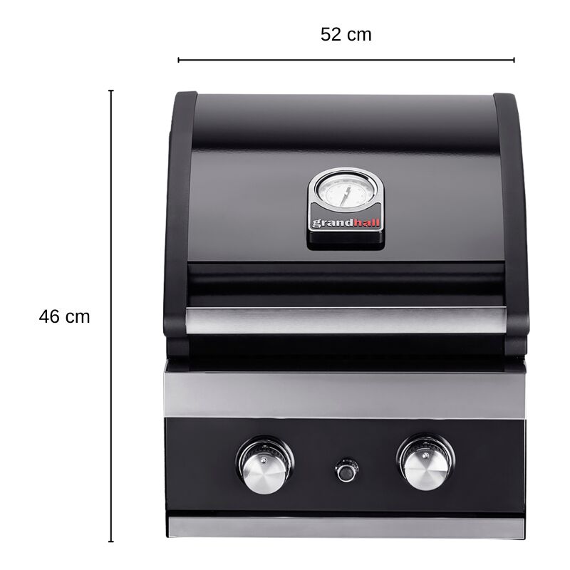 Grandhall - Gasgrill ClassicG2 Einbau Grill Gas Garten Gartenkamin Kamin 8,5 kW