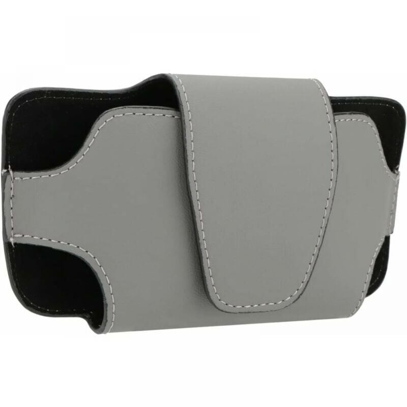 Cyslmuk - Grau) Sonnenbrillen-Aufbewahrungsbox und Clip-Brillenhalter für Auto-Sonnenblende, Sonnenbrillenhalter, Leder-Aufbewahrungsetui