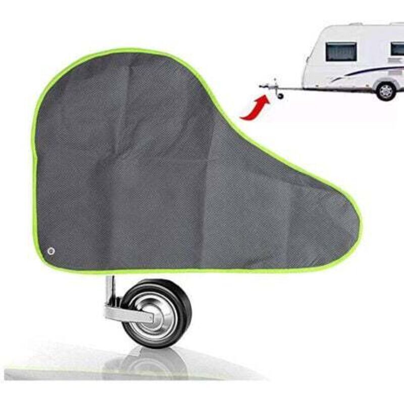 Graue Anhängerkupplungsabdeckung, Schutzhülle für Wohnwagen und Anhänger, Universalkupplung, Abdeckung für Anhängerkupplungskopf für Wohnwagen und