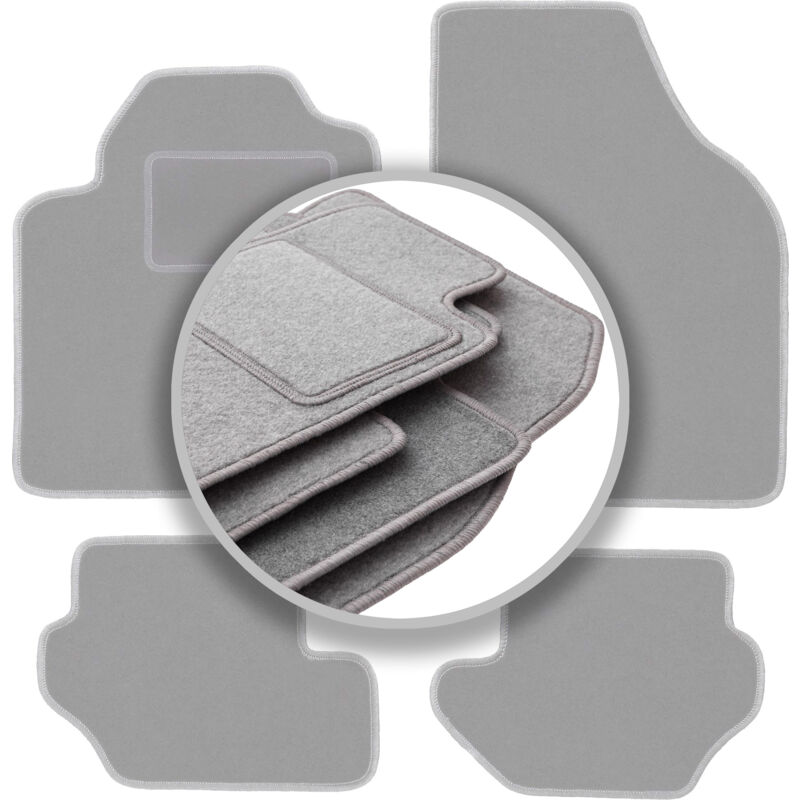 Graue Automatten für: Ford Fiesta MK3 Fließheck (1989-1996)