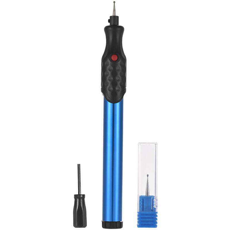 Gravierstift, elektrischer Gravierstift aus Aluminium, kabellos, tragbar, Gravierwerkzeuge, Heimwerker-Schreibwaren, rotierend mit Diamantspitze für