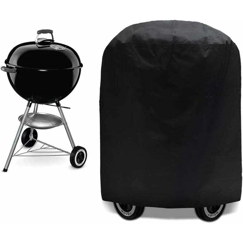 Grillabdeckung, Schutzhülle für BBQ-Grill, UV-/Wasser-/Feuchtigkeitsschutz, wasserdicht, für den Außenbereich, Schwarz, für Weber, Holland, Triumph,