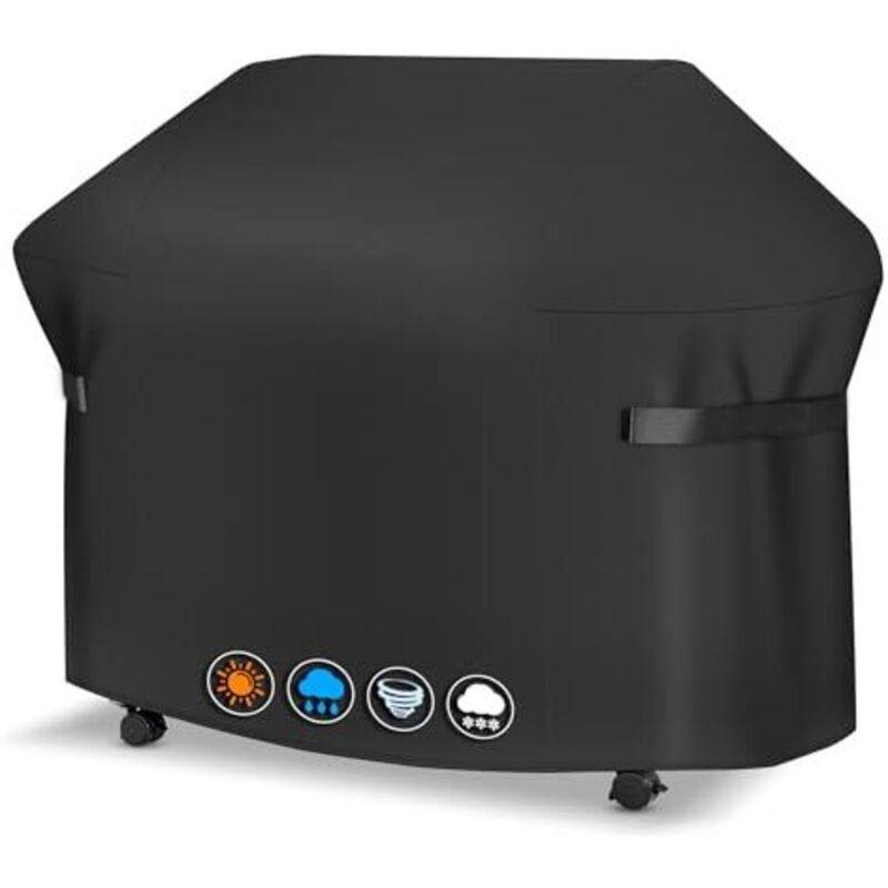 Grillabdeckung Wetterfest -7130 Grillabdeckungen für Weber Genesis II Serie Wasserdicht, 600D PU abdeckhaube für Weber Genesis E-330, E-310, S-310,