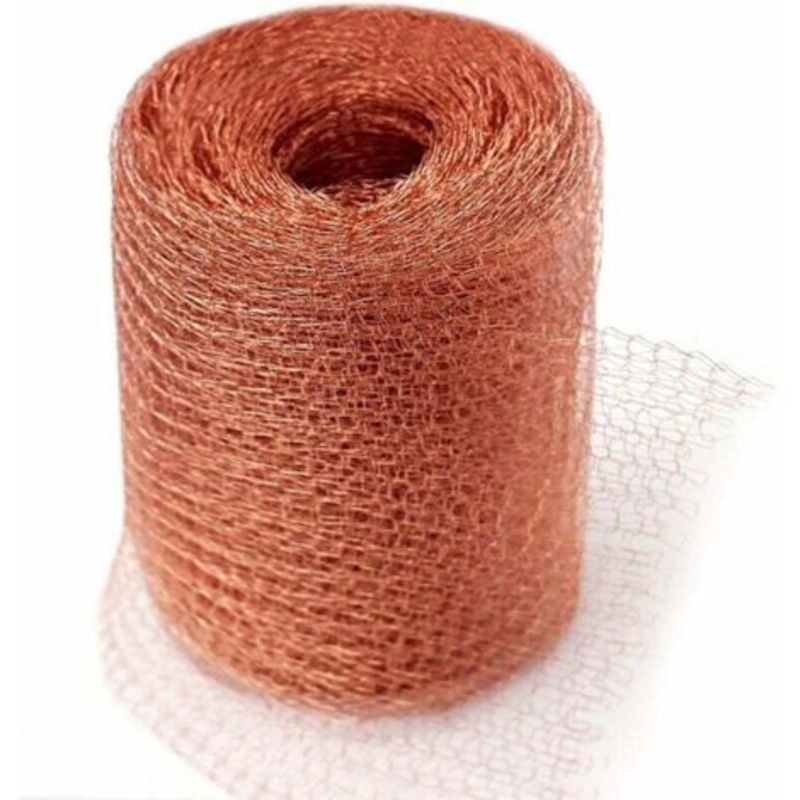 Hochwertiges Anti-Nagetier-Netz, 100 % Kupfer, Anti-Schnecken, Schnecken, Mäuse, Ratten, Vögel, Nematoden, Ferramol, gestricktes Kupfernetz für den