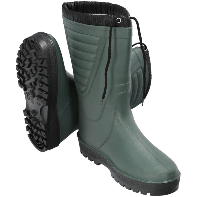 Hohe, grüne Wintergummistiefel 80 Gr. 43