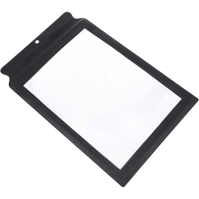 Cyslmuk - Große A4-Leselupe – Sehr leicht und unzerbrechlich – Geeignet für Senioren – A4-Linse – 3-fache Vergrößerung – Geeignet für Bücher,