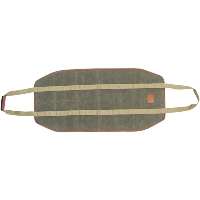 Große Tragetasche für Brennholz aus Canvas, Tragetasche für Kaminholz, Tragetasche aus gewachstem Canvas