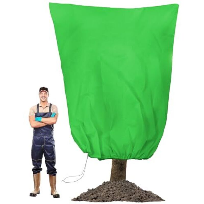 Große winterschutz Pflanzen außen (200x240cm) – Hochwertig, verdickt und atmungsaktiv, Pflanzen mit Reißverschluss & Kordelzug, robuster winterschutz