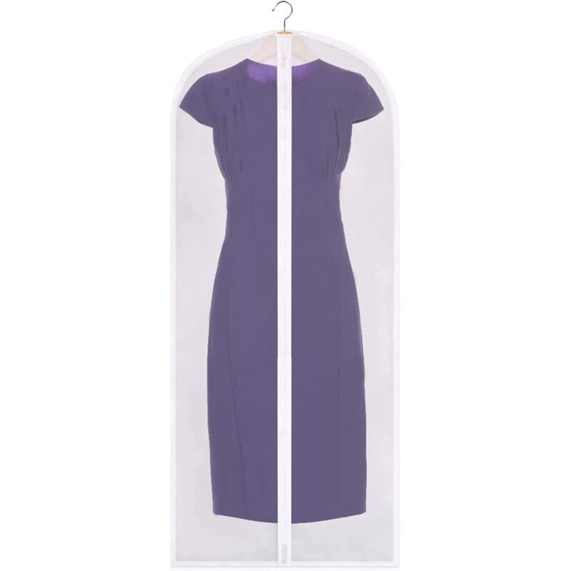 Großer Kleidersack mit Reißverschluss (Größe 6), geeignet für Kleider, Anzüge, Jacken, Abendkleider, zum Aufhängen von Kleidung, wasserdicht,