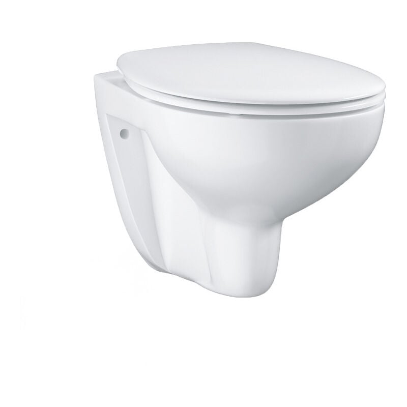Bau Ceramic wandhängendes WC-Set, spülrandlos + WC-Deckel zum Abnehmen (BauClassic) - Grohe