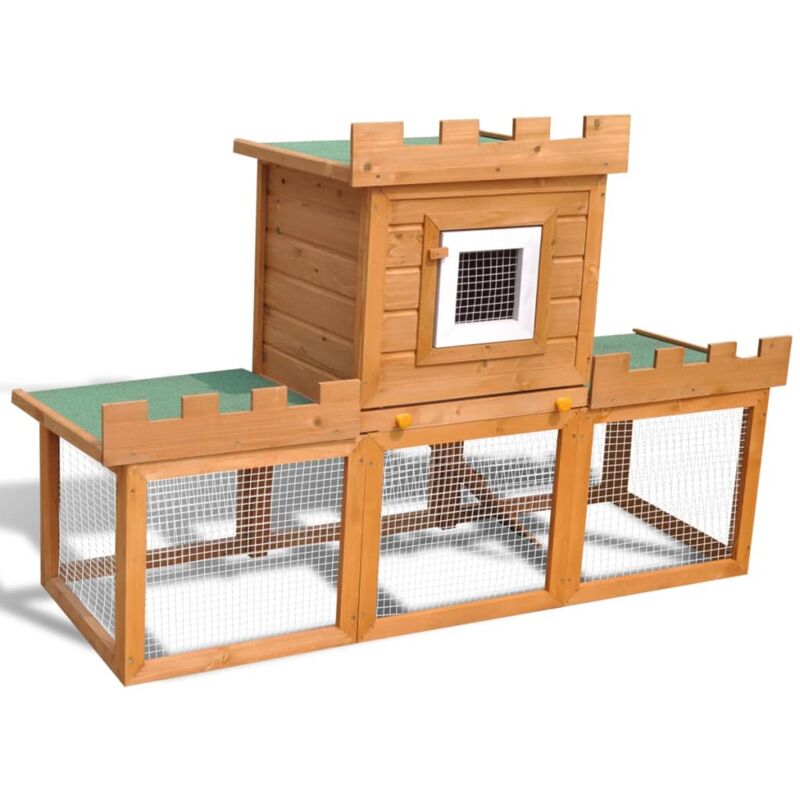 Großer Kaninchenstall Kleintierkäfig Einzelhaus Vidaxl
