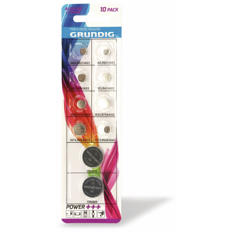 Knopfzellen-Set 10-teilig - Grundig