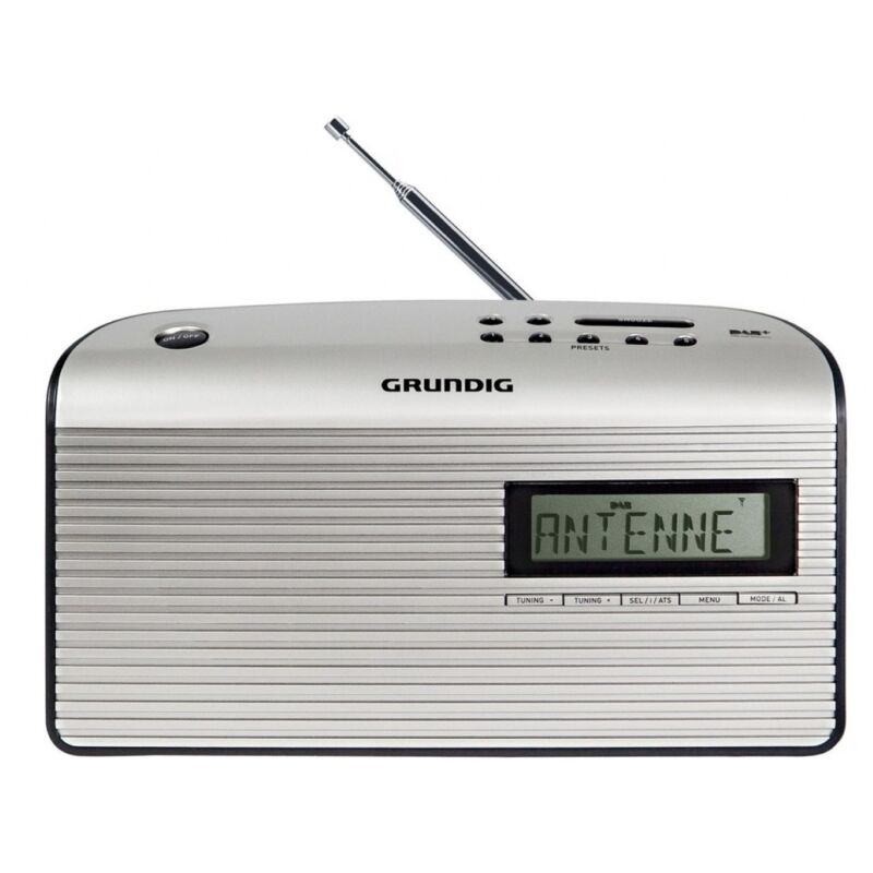 Music 7000X Dab+ - Tragbares Radio für unterwegs oder zu Hause, UKW-Radio, großer Bildschirm, einfache Bedienung, Senderspeicher de, Weckerradio,