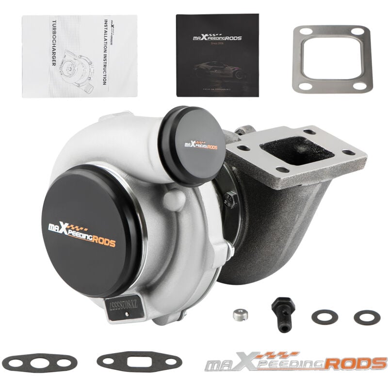Maxpeedingrods - GT3076 GT30 GT3037 Turbolader 500+HP T3 Turbo External Wastegate Wassergekühlt