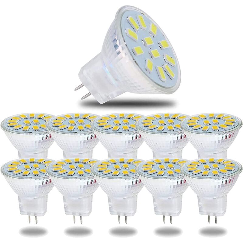 GU4 MR11 LED-Lampen, 5 W, 12 V, 400 lm, 15 LED-Perlen, 5730 SMD, entspricht 40 W Halogen, MR11 LED-Strahler für Zuhause, Landschaftsbeleuchtung, 120°
