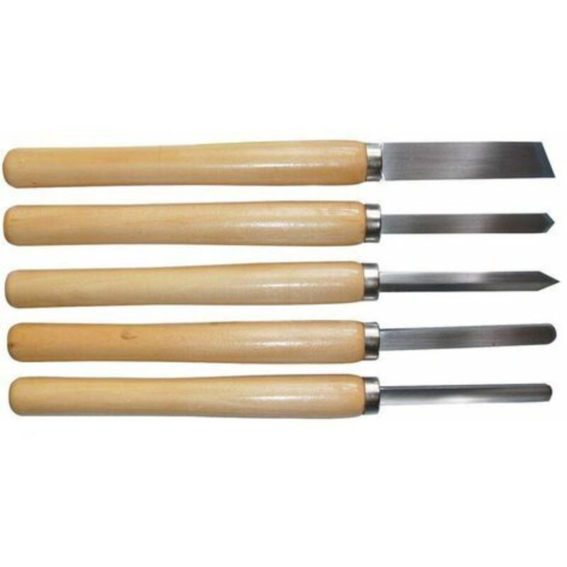 Güde Drechsel Werkzeug Set 5 tlg. für Drechselmaschine Drehbank Drechselbeitel