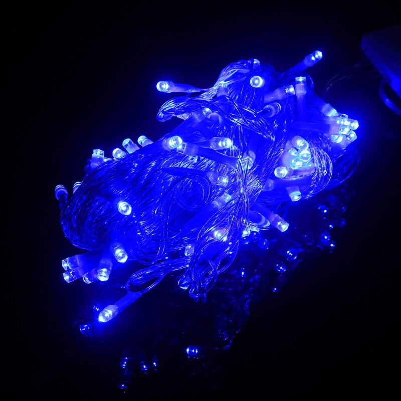 LED-Lichterkette, blinkende Lichterkette, dekorative Lichterkette, kleine Laternen, Schleierkraut, Weihnachtsbeleuchtung (400 Meter, Plug-in-Modell,