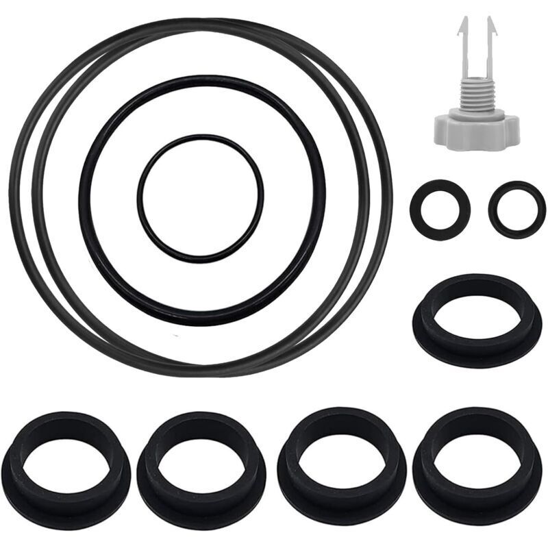 Gummi-O-Ringe, 12 Stück, Entlüftungsventil, Poolzubehör, Ersatzteile, Reparaturset, Ersatz-O-Ringe für Sandfilterpumpe