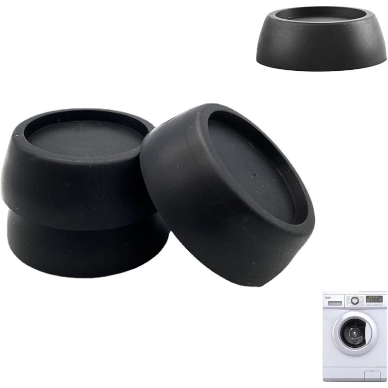 Gummi-Waschmaschinen-Pads, 4 x Antivibrationsfüße für Waschmaschinen, Trockner und Möbel, Waschen, rutschfeste Gummi-Pads
