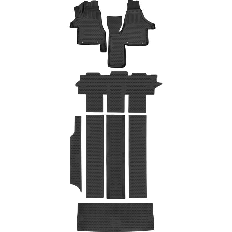 Walser - Gummimatten xtr für vw Multivan T5 04/2003-08/2015, vw Multivan T6 04/2015-2019