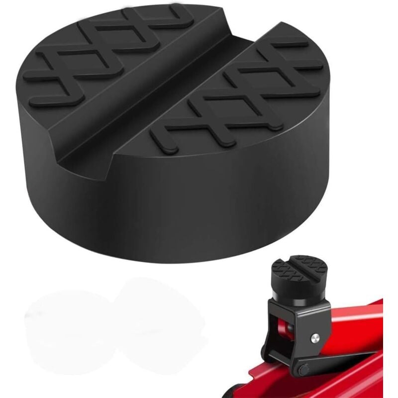 Coocheer - Gummipolster für hydraulische Wagenheber, Wagenheberpolster, solide Hebebühne, schützt die Unterseite des Autos beim Anheben, schwarz
