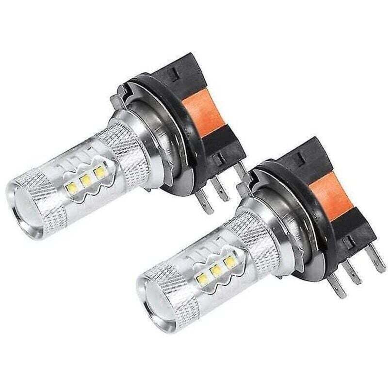 H15 80W LED-Lampen für Autoscheinwerfer Weiß, 2 H15 80W LED-Lampen, Autobeleuchtung