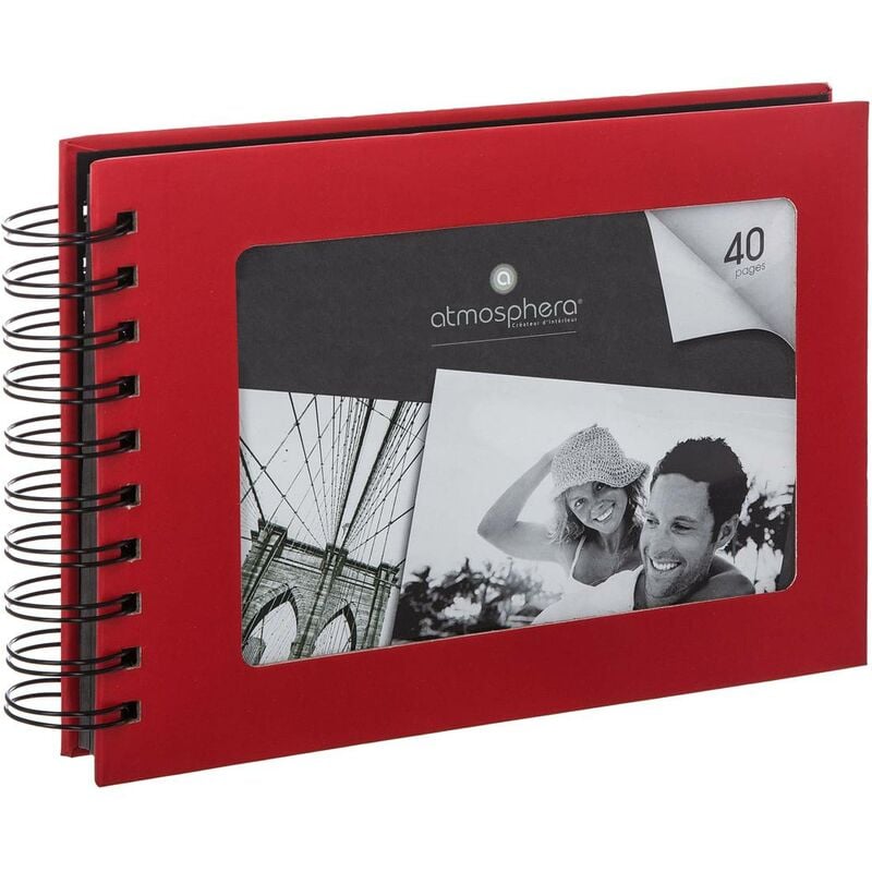 Album Ethan mit Spiralbindung 80 Fotos - Rot