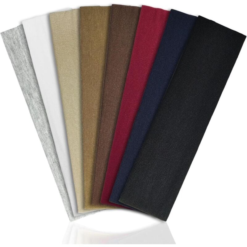 Haarbänder für Damen und Herren, 8er-Pack modische Stirnbänder für Damen, rutschfeste, elastische Sport-Yoga-Stirnbänder, leichte Haar-Accessoires