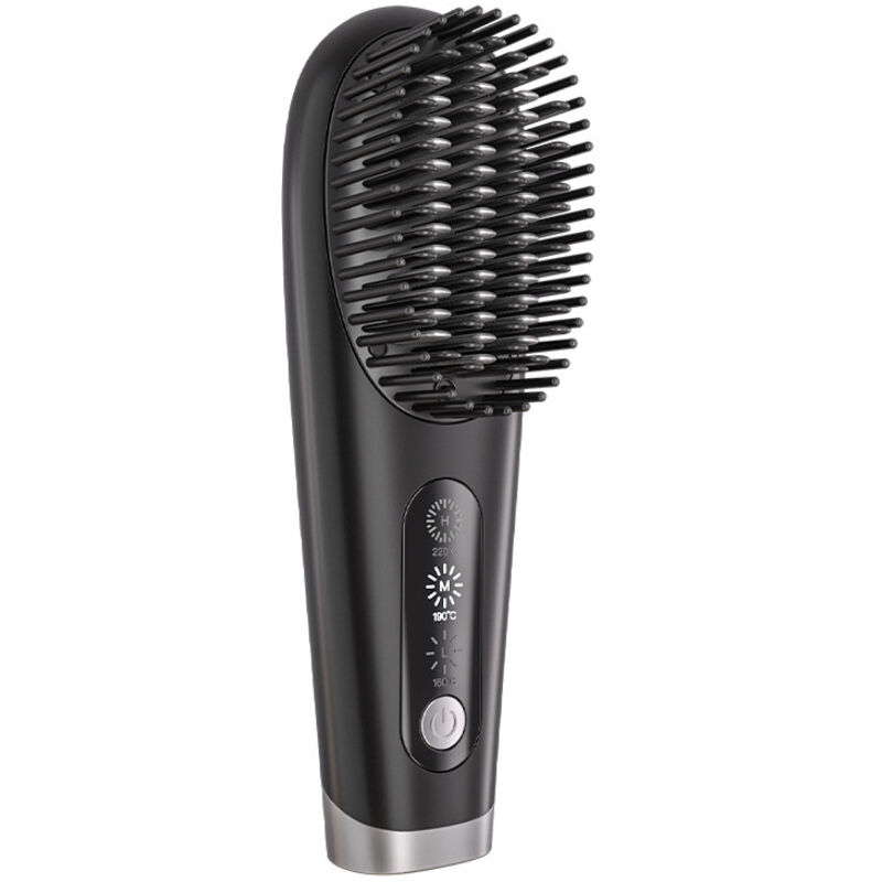 Haarglätter, kabelloser elektrischer Haarglätterkamm, negative Ionen, keine Haarschäden, kabellos und tragbar