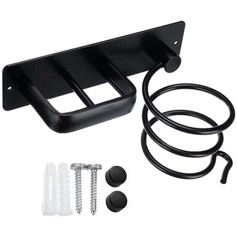 Haartrocknerhalter, Glätteisenständer mit Kabelmanagement, Wandmontage, Haarglätter, Haarbürsten-Organizer für Badezimmer, Schlafzimmer, Hotel,
