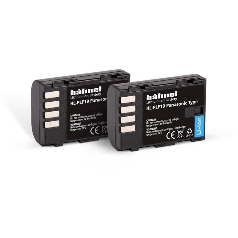 Fototechnik HL-PLF19, 2er Kamera-Akku ersetzt Original-Akku (Kamera) DMW-BLF19, DMW-BLF19E, d - Hähnel