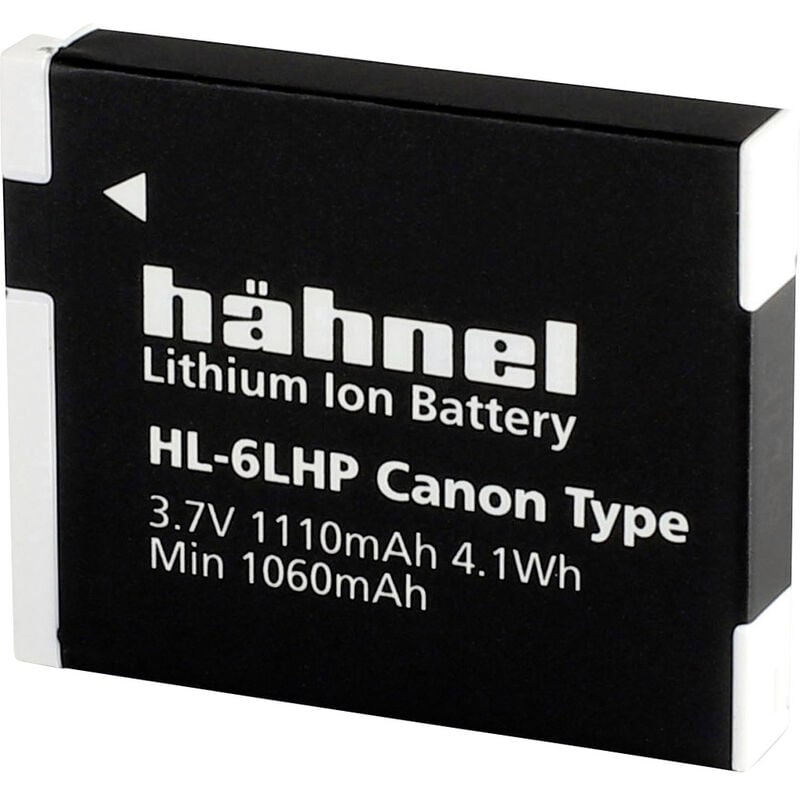Hähnel - Fototechnik HL-6LHP Kamera-Akku ersetzt Original-Akku (Kamera) NB-6L, NB-6LH 3.7 v 1110 mAh