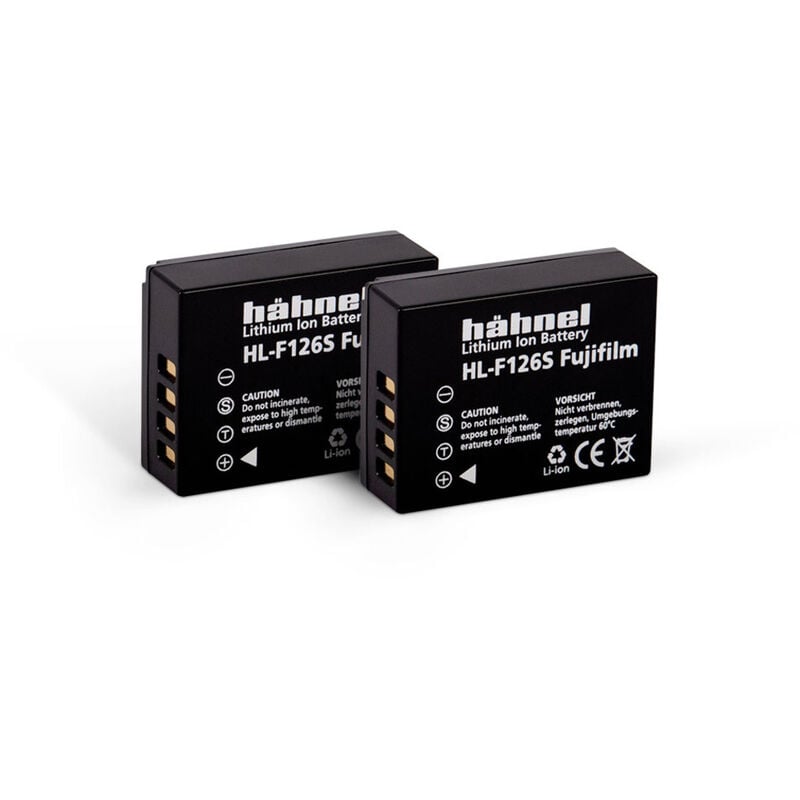 Fototechnik HL-F126S, 2er Kamera-Akku ersetzt Original-Akku (Kamera) NP-W126 7.2 v 1130 mAh - Hähnel