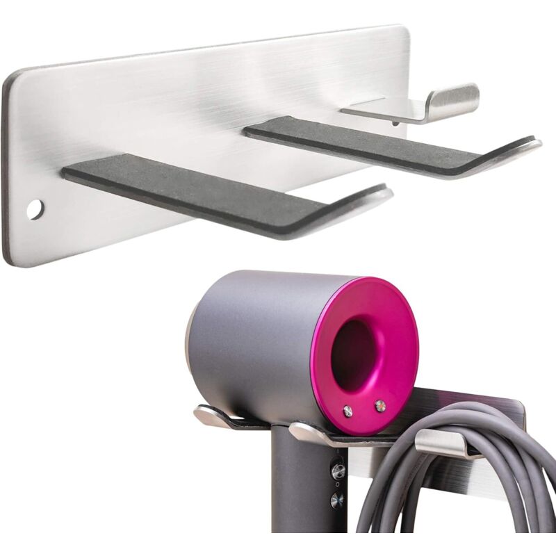 ZVD - Hair Dryer Holder, Wall Mount Compatible with All Hair Dryers, Space Organizer for Bathroom/Bedroom/Bathroom/Hair Salon