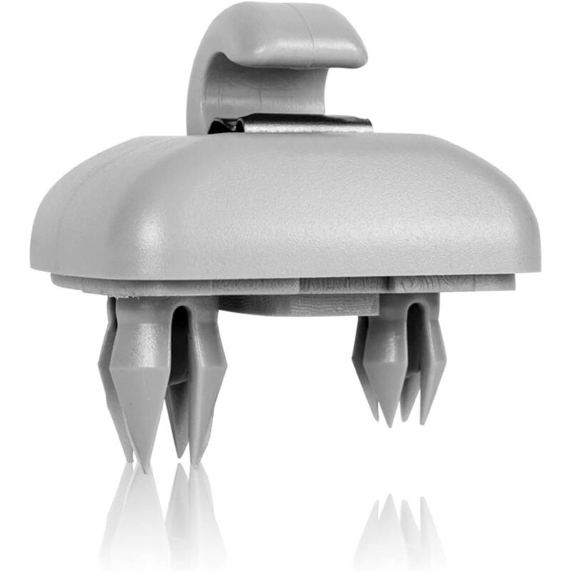 Linghhang - Haken-Clip-Halter für Sonnenblende innen, Grau, Ersatz für Audi A1 A3 A4 A5 Q3 Q5, Dunkelbeige 8E0 857 562