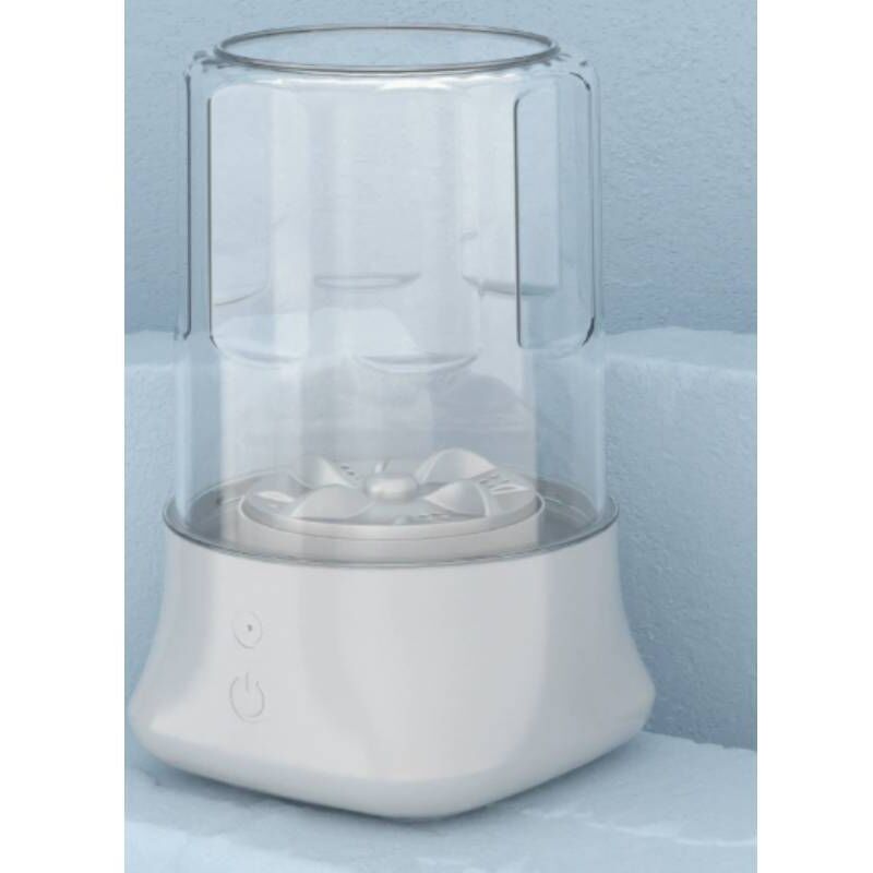 Halbautomatische tragbare Waschmaschine, Tiefenreinigung, Reisewaschmaschine für Babykleidung, Hotelschlafsaal-Unterwäsche (weiß)