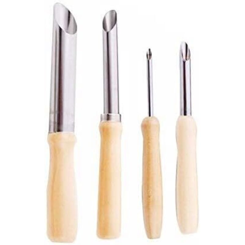 Halbrunde Lochzangen für Töpferei, Keramik, Modellbau, Bildhauerei, Gravur, Ton, Schere, Messer, 4er-Set