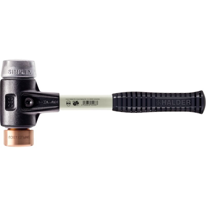 Schonhammer simplex 40mm Kupfer/Weichm.Halder