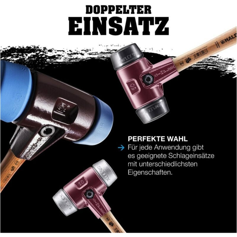 Halder Schonhammer simplex Gummi 80mm