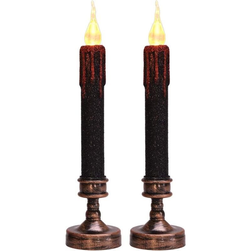 Halloween Blutende Kerzen Halloween-Dekorationen für Halloween-Partys, Kostümpartys, Haarsträubende Häuser und Gruselige Versammlungen 2 Pack