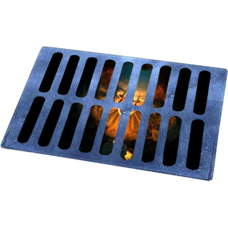 Halloween-Fußmatte, Halloween-Clown-Fußmatte, gruselige Kanalisationsclown-Fußmatte, 3D-Stereo-Vision-Horror-Fußmatte, Halloween-Dekoration