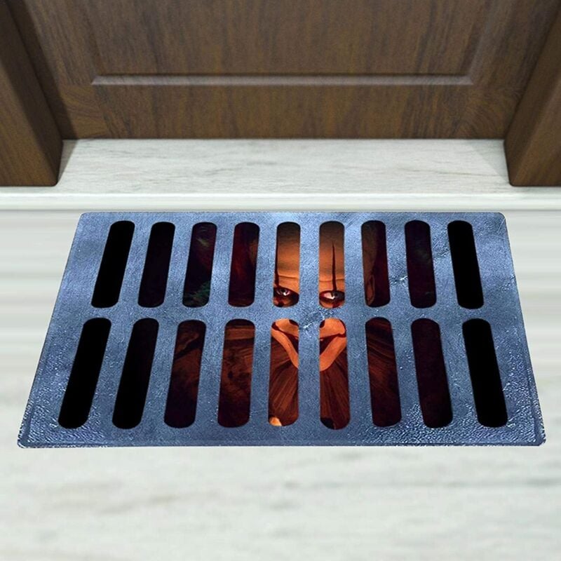 Halloween Fußmatte, Halloween Dekoration, Rutschfeste Willkommensmatte, Horror Clown, Indoor oder Outdoor Fußmatte