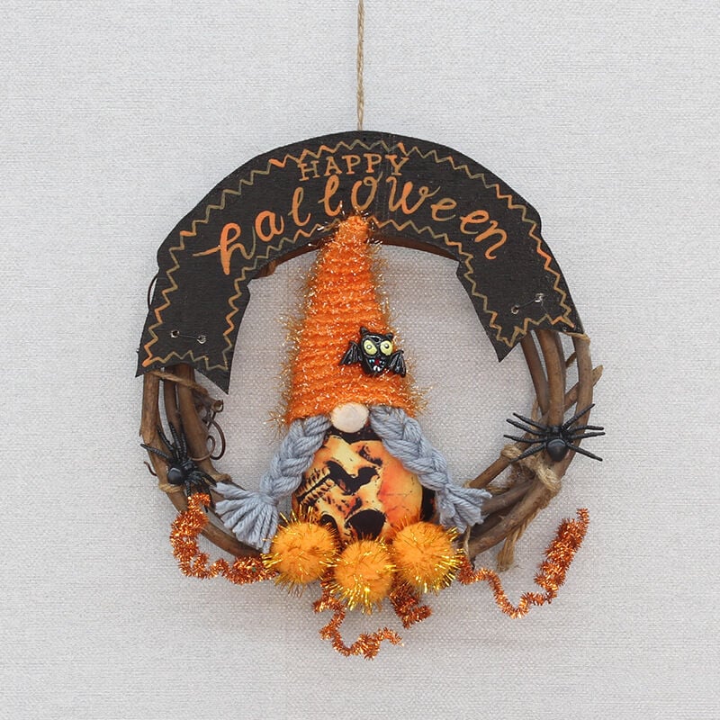 Halloween-Girlande, hängende Halloween-Dekorationen, Halloween-Türgirlande, kleine Geister und Spinnen, Halloween-Dekorationen für drinnen und