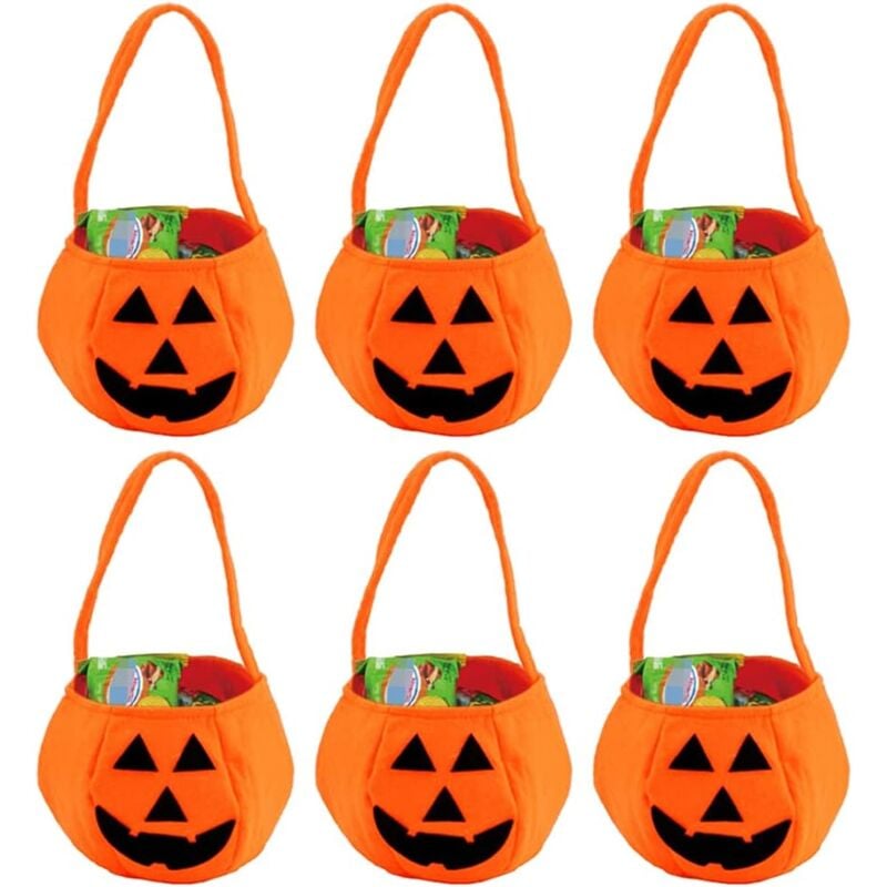 Ersandy - Halloween-Kürbis-Tasche, Kürbis-Süßigkeiten-Geldbörse, Kürbis-Süßigkeiten-Tasche, verwendet für Halloween-Partys und Feiertagsdekorationen,