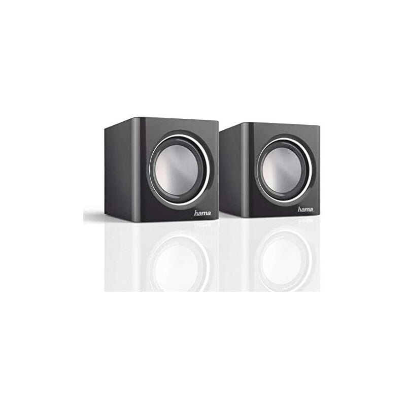 Sonic Mobil 185 3W Schwarz, Silber Lautsprecher - Lautsprecher (2.0 Kanäle, Alambri Sonic Mobil 185 co, 3,5 mm, 3 w, 120-20000 Hz, Schwarz, Silber)