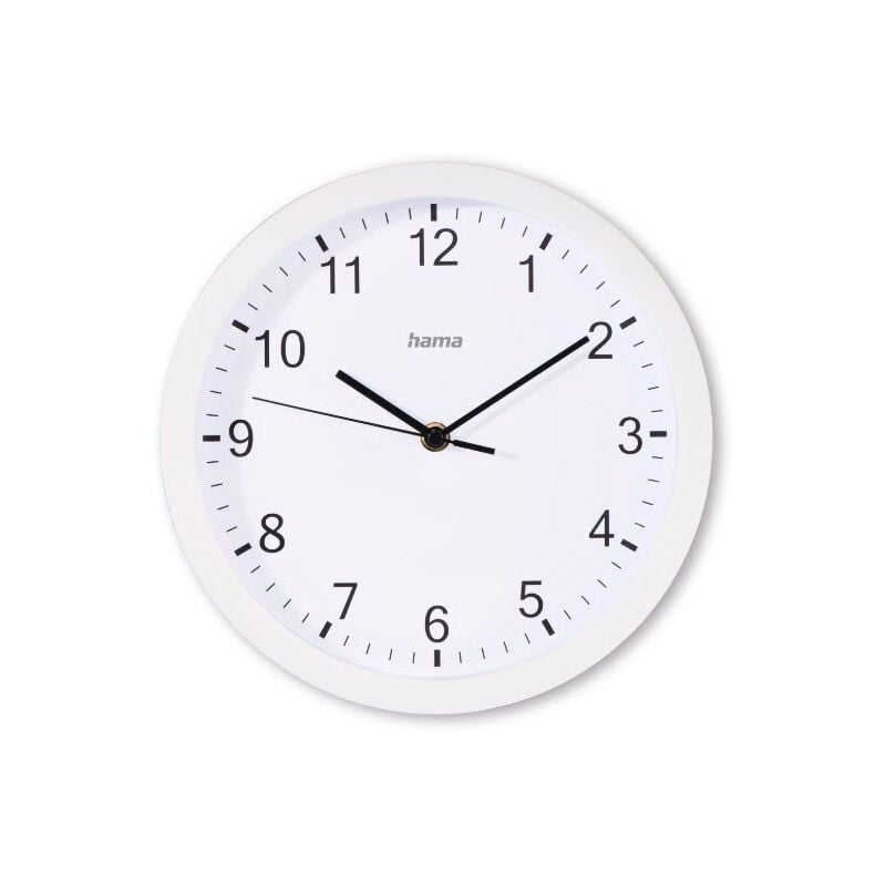 Hama - Uhr de Analoge Wanduhr (Geräuschfrei de Ticken Groß, Moderne Uhr de Wanduhr auch für Senioren, Kinder und Jugendliche, Uhr de Wanduhr de