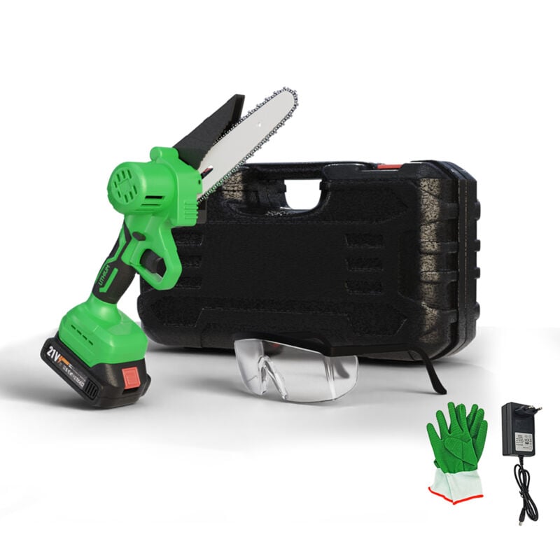 PocketSaw mit LED-Licht - vorgängerversion - Akku-Mini-Kettensäge - Handkettensäge inkl. umfangreichem Zubehör - Kettensäge - kabellos &