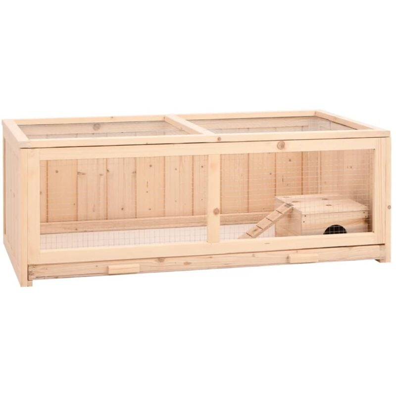 Hamsterkäfig 104x52x38 cm Massivholz Tanne - Vidaxl