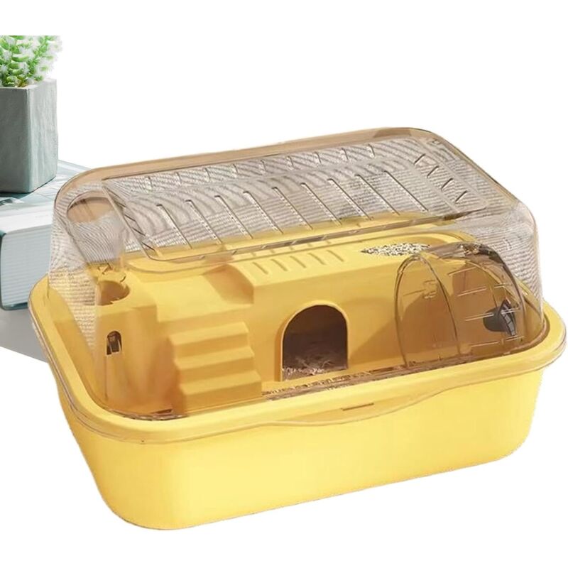 Hamsterkäfig, 35 x 25 cm, kleines Rennmausgehege, ausbruchsicher mit herausnehmbaren Elementen, sicheres und komfortables Zuhause für Kleintiere mit